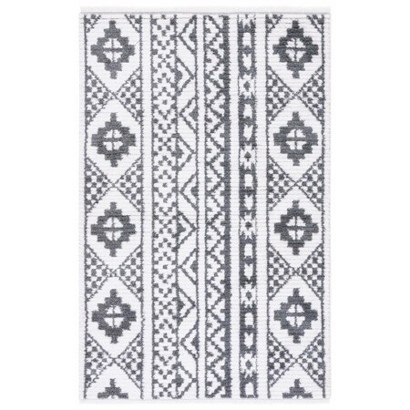 Safavieh 6 ft. 4 in. x 9 ft. 6 in. Augustine Power Loomed Rectangle Rug Grey & Ivory AGT827F-6
